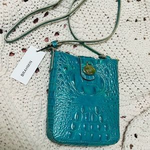 Brahmin Marley Crossbody Bag Ocean Solid Melbourne Leather